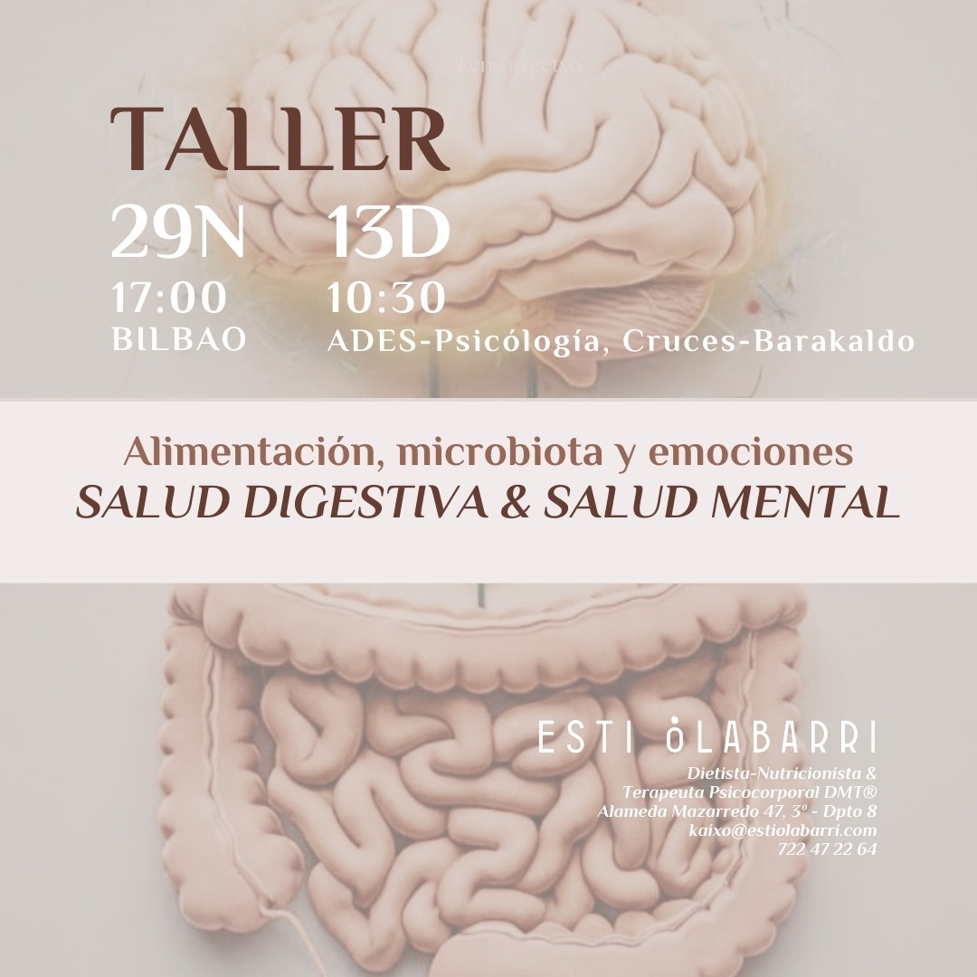 Taller en Bilbao. Salud Digestiva & Salud Mental